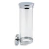 3262 novaservis zasobnik na kosmeticke tampony sklo metalia 1 chrom 6172 0