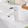grohe eurostyle single lever basin mixer s size with pop up waste set moon white fg 33558ls3 2