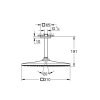 Grohe Rainshower hlavová sprcha 310 Mono Cube, 1 proud, stropní rameno 142 mm, chrom 26565000 2