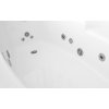 ARTTEC THALEILA SURF + CHROMO 160x105 cm hydromasážní akrylátová vana LEVÁ