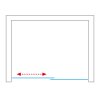 Roth KINEDOOR LINE KID2 Posuvné sprchové dveře 130 cm 970-1300000-00-02