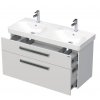 Intedoor Sonata, skříňka s dvojumyvadlem Smyle Square 120 cm - SO 120D 2Z