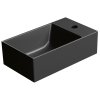 Sapho KUBE X keramické umývátko 40x23cm, pravé/levé, černá mat 9484126