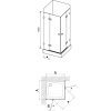 Ravak Sprchový kout rohový,     BSRV4-100 TRANSPARENT   1UVAAA00Z1