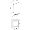 Ravak Sprchové dveře s pevnou stěnou,     BSDPS-100/80 P TRANSPARENT   0UPA4A00Z1