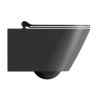Sapho KUBE X závěsná WC mísa, Swirlflush, 36x55cm, černá dual-mat 941526