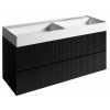 Sapho FILENA dvojumyvadlová skříňka 118x51,5x43cm, černá mat strip FID1212BS