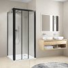 Roth CARIBA LINE CI D3L / CI D3R Třídílné sprchové dveře posuvné pro instalaci do niky 120 cm