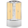 ARTTEC CALYPSO 90x90 cm - Parní sprchový box model 8 chinchilla sklo