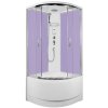 ARTTEC CALYPSO 90x90 cm - Parní sprchový box model 8 grape sklo