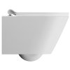 Sapho KUBE X závěsná WC mísa, GeniusFlush, 36x50cm, bílá dual-mat 941209