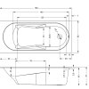 Riho Lazy obdélníková vana 180x80 cm - B081001005