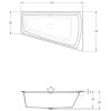 Riho Still Smart asymetrická vana 170x110 cm, levá - B102001005