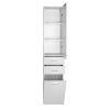 Aqualine ZOJA/KERAMIA FRESH skříňka vysoká s košem 35x184x29cm, bílá 51230