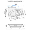 64176 santech lagoon 180x100 cm technicky nakres