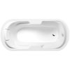 Polysan LINDA oválná vana 190x88x43cm, bílá vč. podhlavníku 22111