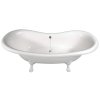 Polysan CHARLESTON volně stojící vana 188x83x69cm, nohy bílé, bílá 38112