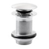 Uzavíratelná kulatá výpust pro umyvadla bez přepadu Click Clack, V 10-50mm,chrom