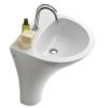 AQUATECH keramické umyvadlo na postavení ke stěně 60x85x51cm, bez přepadu