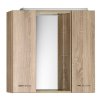 Aqualine ZOJA/KERAMIA FRESH galerka s LED osvětlením, 70x60x14cm, dub platin 45029
