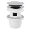 Uzavíratelná kulatá výpust pro umyvadla s přepadem Click Clack, V 30-45 mm,chrom