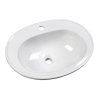 Aqualine SARA keramické umyvadlo zápustné, 54x41cm, bílá FS1630