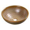 SAPHO ATTILA keramické umyvadlo, průměr 42,5 cm, hnědá
