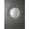 SAPHO CERCLE kulaté zrcadlo v rámu, 80x80cm, stříbrná
