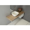 SAPHO SOFT keramické umyvadlo 42,5x18,5x42,5 cm, na desku, bez přepadu