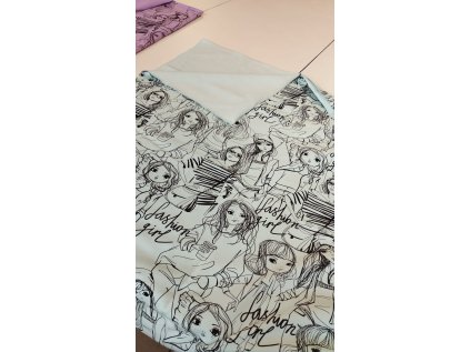 Počesaná teplákovina s rotačním tiskem, barva mint, FT50103 INV