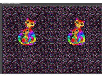 10831 bavlneny uplet panel duhove kocky 120x90cm 200g m2 ok