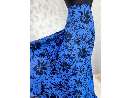 SILK, EXCELENT, rub a líc modrý, květy, SR40445B, OK02