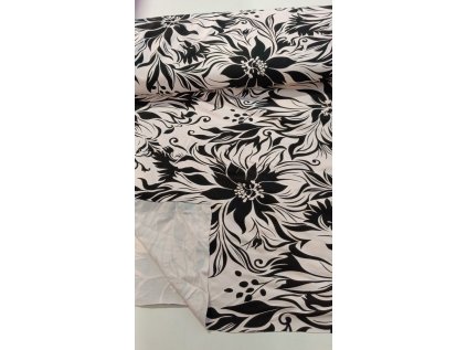 125920 bavlneny uplet rotacni tisk na svetlebroskvovem podkladu sire 180 cm lg40411a delka 1m i09