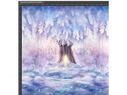 15777 teplakovina strom podle rocnich obdobi panel 90x90 zima ok09