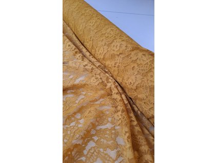 Krajka, nylon, hořčicová (Varianta hořčice)