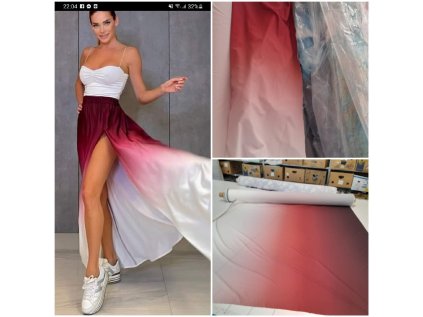 SD220811 Silk, imitace hedvábí, délka: 2x50cm pouze dohromady, OMBRE OK07