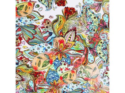 Viscose Jersey Digital Bohemian flower 800x800