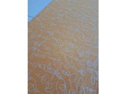 22473 1 teplakovina rotacni tisk bily vzor podklad horcicovy td30213 ok09