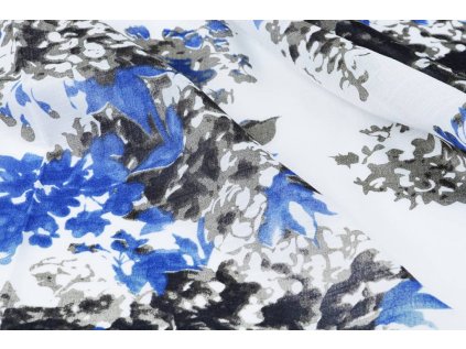linnenlook printed flowersplant blue 1