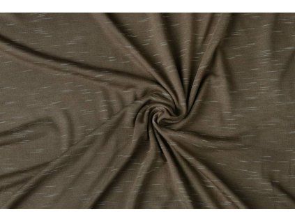 viscose slub melange mokka brown