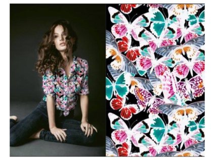 4065 qtd027 vis uplet s 175 cm motyly na cernem podkladu ok01