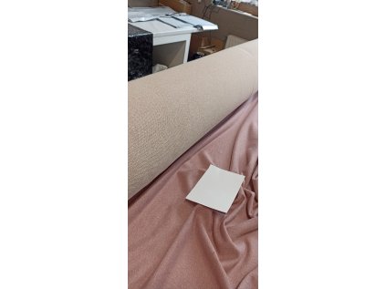 TEPLÁKOVINA 230 g/m2 se stříbrnou nitkou, starorůžová, OK12