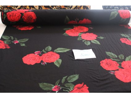 6590 1 vis uplet s 175 cm ruze na cernem podkladu qtd127 inv