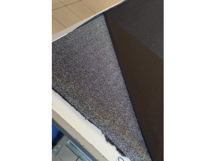 Nylon metalický úplet se třpytivým vzhledem, barva stříbrná, MD41030s, odhad INV