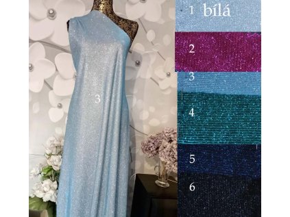 SR41030C Měsíční svit - třpytivé látky černá, délka2.4, INV26