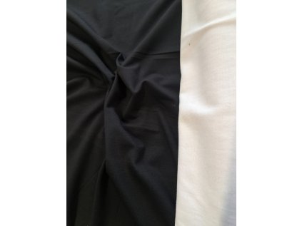 DDD854, Bavlněný úplet černý šíře 160cm, 2.jakost, pruhy, INV26