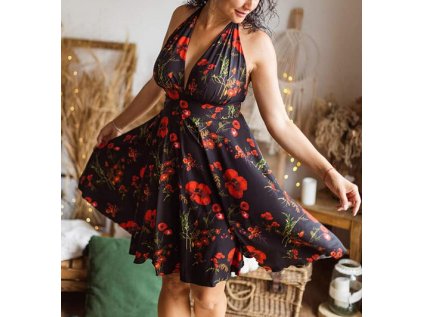 95350 9824a5 silk imitace hedvabi cerny podklad delka 2 9m ok12