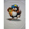 Bavlněný úplet DELUXE, panel 90x180, crazy sovička LG220643, INV26