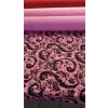 Bavlněný úplet, rotační tisk na růžovém podkladu, šíře 180 cm, LG40407, ODHAD INV