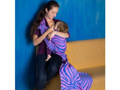 Šatka na nosenie detí Fidella Shebra (Varianta pink)